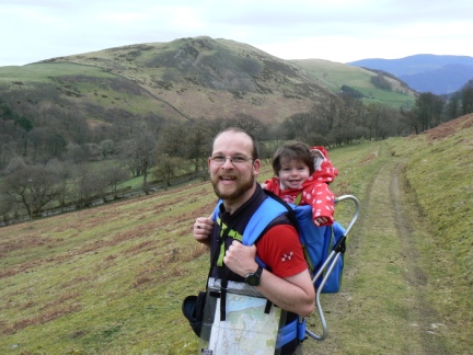With Rhiannon in the backpack
