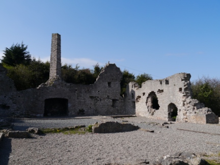 The remains of the medieval hall of Llys Euryn