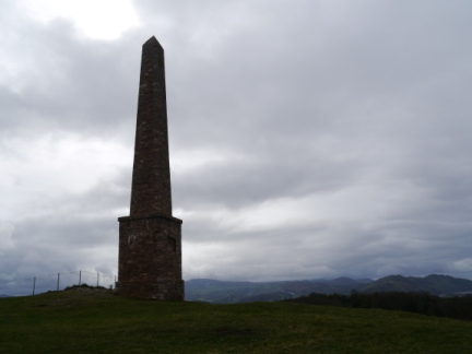 The obelisk above Esgyryn