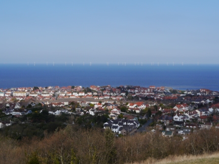 Rhos-on-Sea from Bryn Euryn