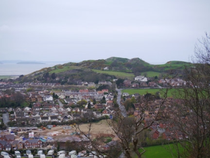 Looking west towards The Vadre