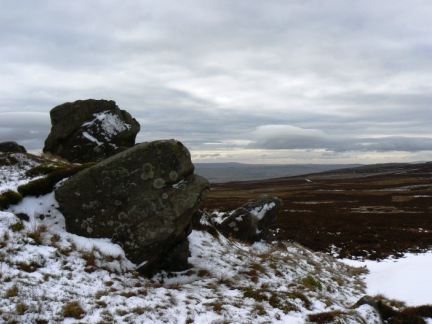 Some of the summit rocks on Great Pock Stones
