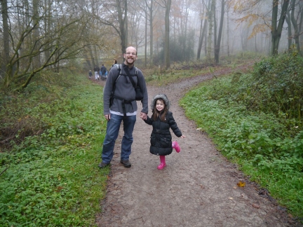 With Rhiannon in Swinsty Moor Plantation