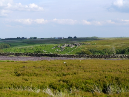 Looking across to Low Huller Stones from the bridleway