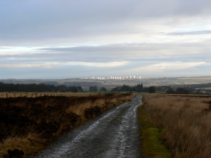 Looking north west from below Ellarcarr Pike towards Menwith Hill