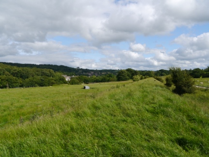 The railway embankment from the former Harrogate - Pateley Bridge line