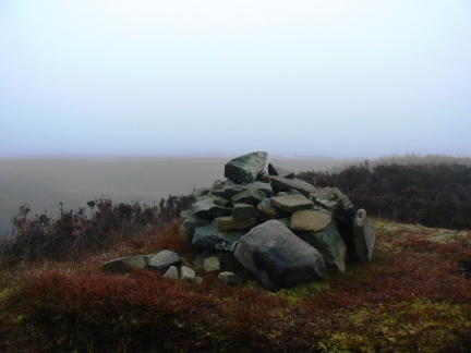 The cairn on the top of Round Hill