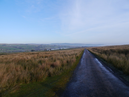 The quiet country lane on the south side of Baldersdale