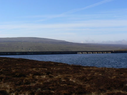 Cow Green Reservoir and Mickle Fell