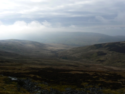 Looking down into Geltsdale