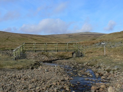 Grain Beck with Meldon Hill in the background
