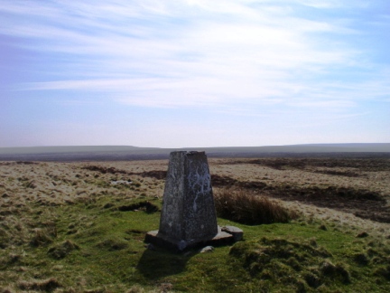 The trig point on Green Hill