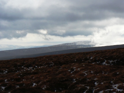 A distant view of Grey Nag before it was enveloped in the cloud