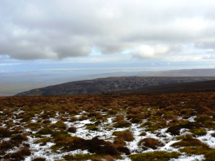 The patchwork heather moor of Haltonlea Fell
