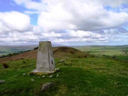 The trig point on Barcombe Hill
