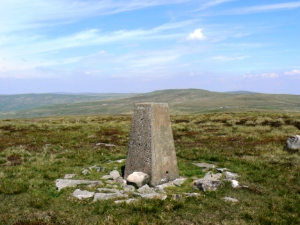The trig point on Fiend's Fell