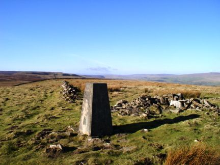 The trig point on Harter Fell