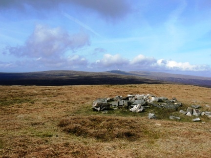 The top of Meldon Hill looking to Cross Fell and the Dun Fells