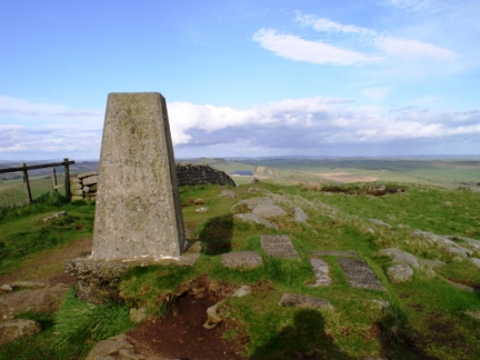 The trig point on Winshield Crag