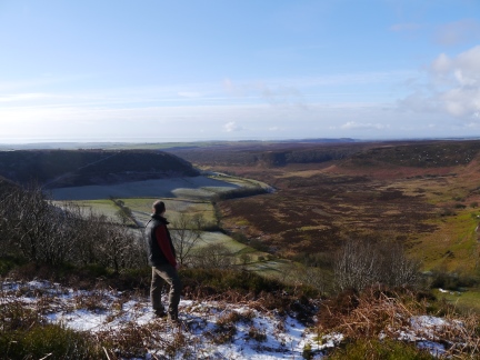 The Hole of Horcum from below the A169