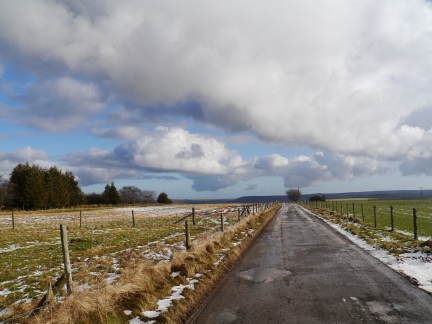 The farm track known as 'Old Wife's Way'