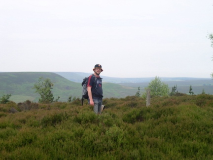 Amongst the heather on Ayton Bank