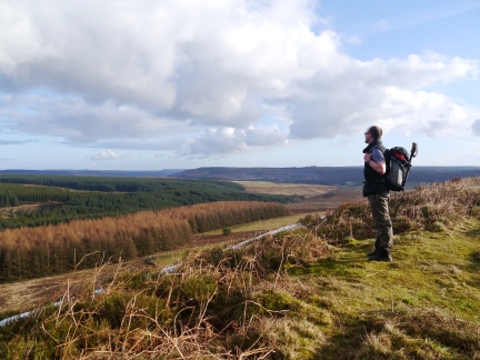 Enjoying the view from Blakey Topping