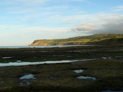 Looking across the bay towards Ravenscar