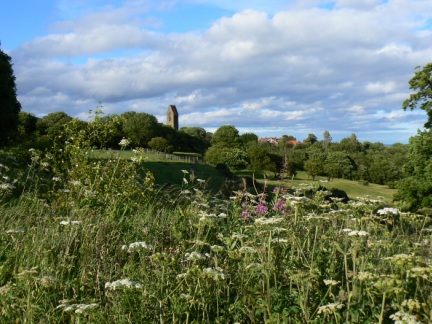 St Stephen's Church from the Cinder Track