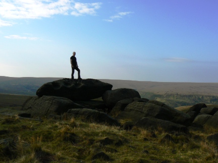 Matt on the rocks of West Nab
