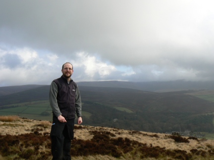 On Lantern Pike with Kinder Scout in the cloud to the right