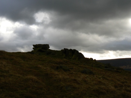 Looking back up to the Pots and Pans stones	