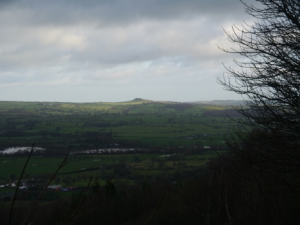 The view across Lower Wharfedale to Almscliff Crag