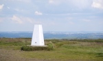 The trig point on Baildon Hill