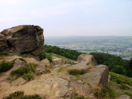 The summit rocks of The Chevin