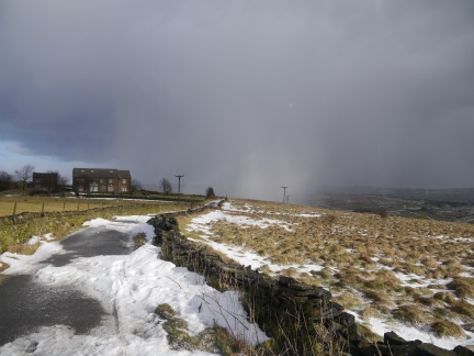The hail shower finally passes over