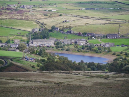 A zoom shot of Leeming Reservoir