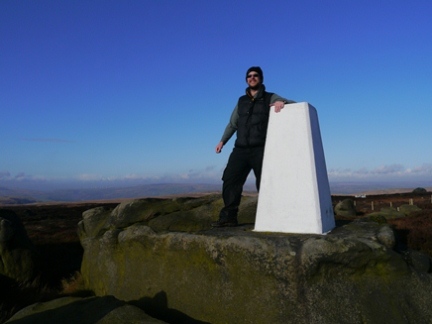 By the trig point on Little Holder Stones
