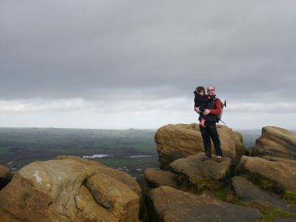 Me and Rhiannon on The Chevin