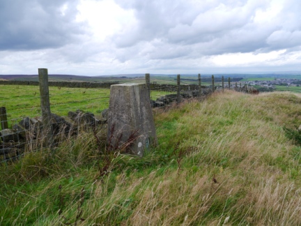 The surviving trig point on Soil Hill