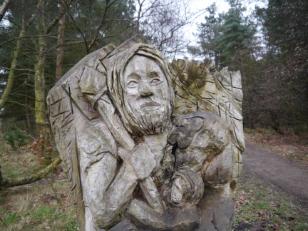 One of a number of wooden sculptures we came across