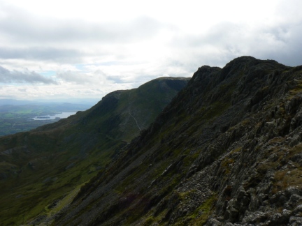 The rocky ridge of Craigysgafan