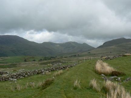 The route of the old tramway above Cwm Pennant