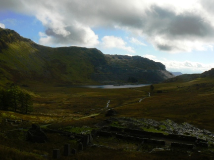 Looking back down the Cwmorthin valley