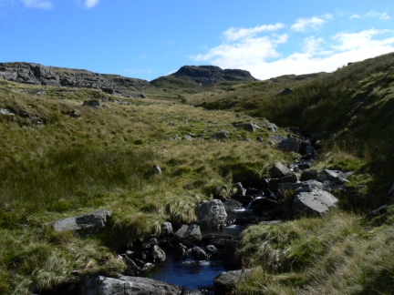 Looking back up to Foel Penolau