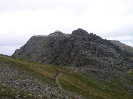 Looking back at Glyder Fach