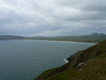 The wide sandy bay of Porth Neigwl also known as Hell's Mouth