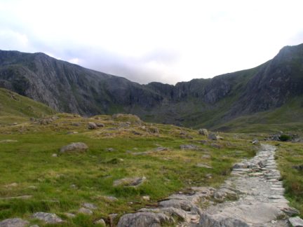 Looking back at the cliffs of the Devil's Kitchen