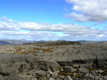 The rocky summit of Foel Penolau