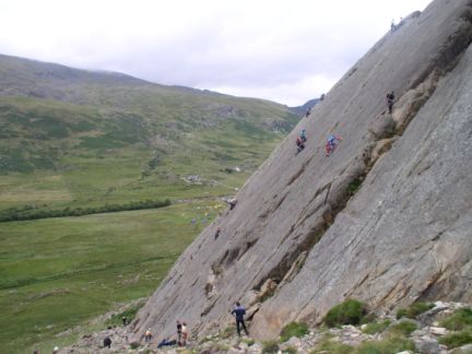 Climbers on Tryfan Bach